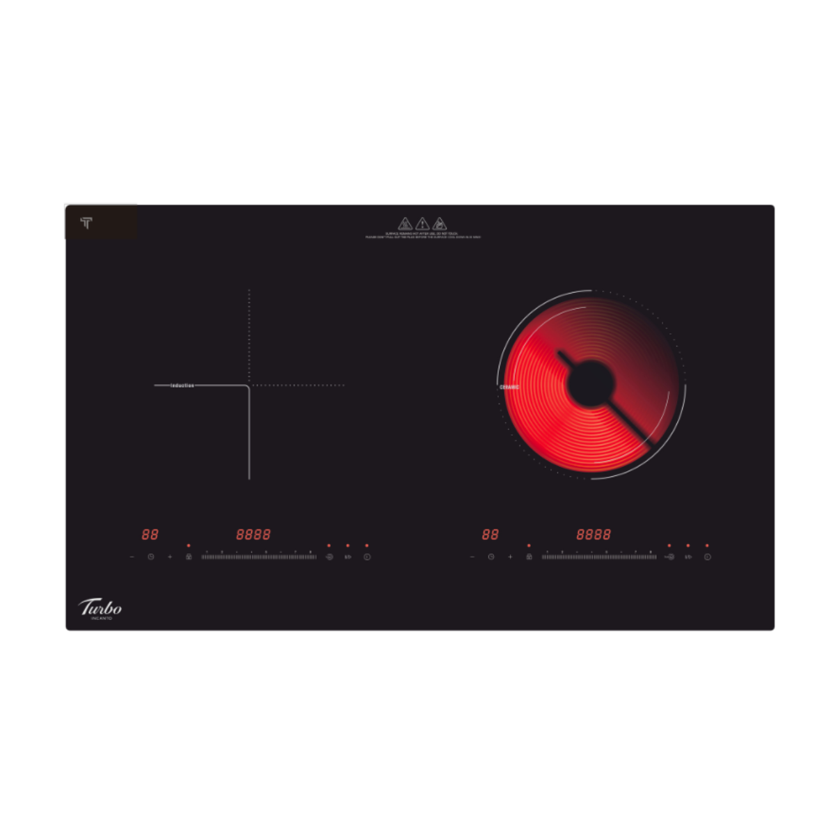 Turbo THC-002 - 75cm Hybrid Hob 2 Zones – Hob Hood SG