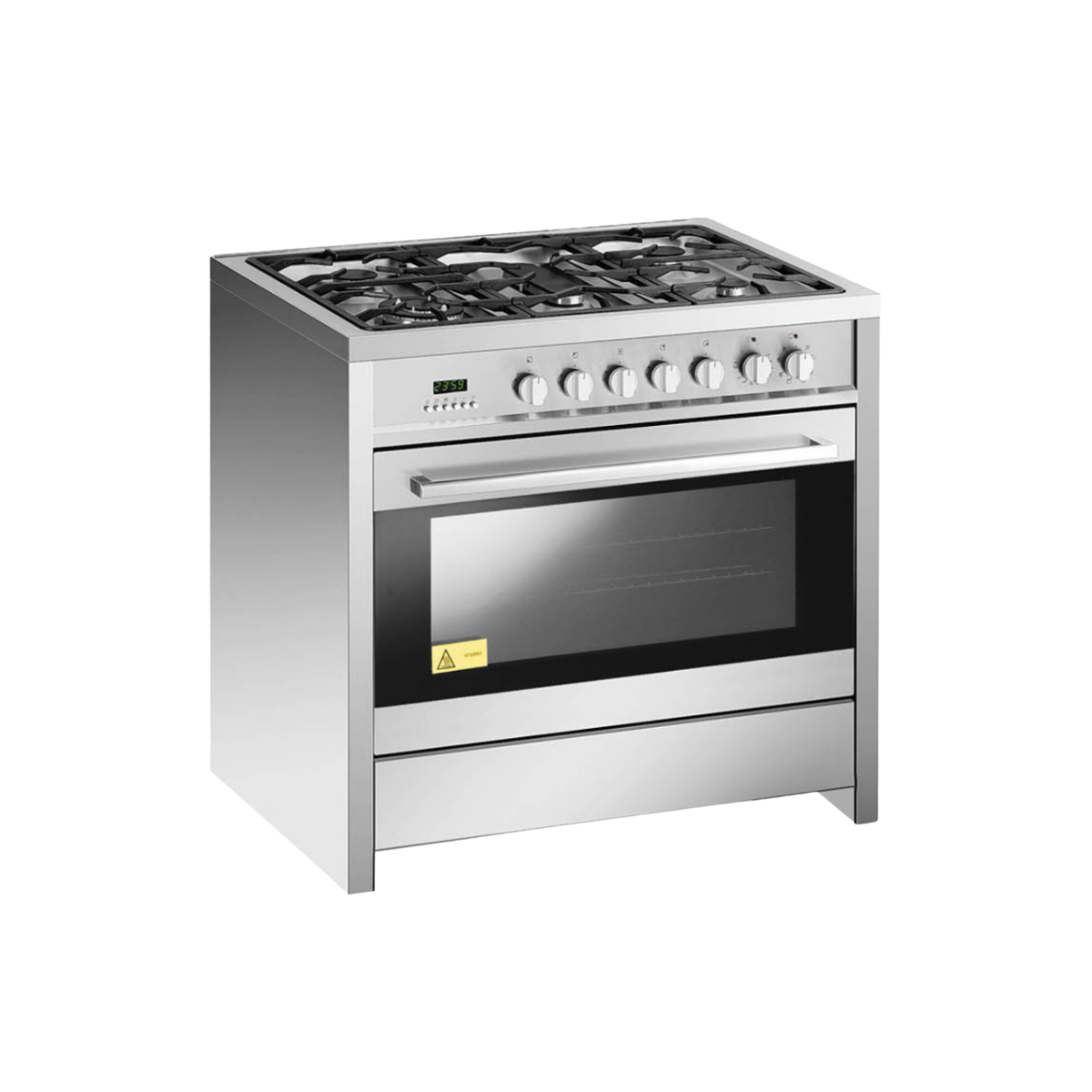 EF GC AE 9650 A SS - 5 Burners Free Standing Cooker Electric Oven