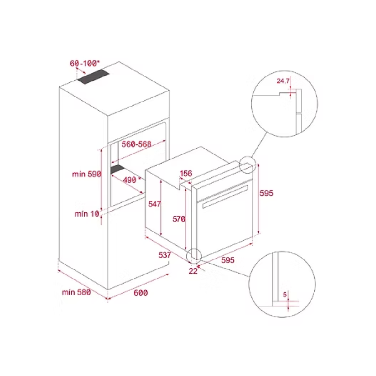 Teka HLB 8510 P Maestro Pizza - 71L 8 Functions Built-In Dual Clean Ov ...