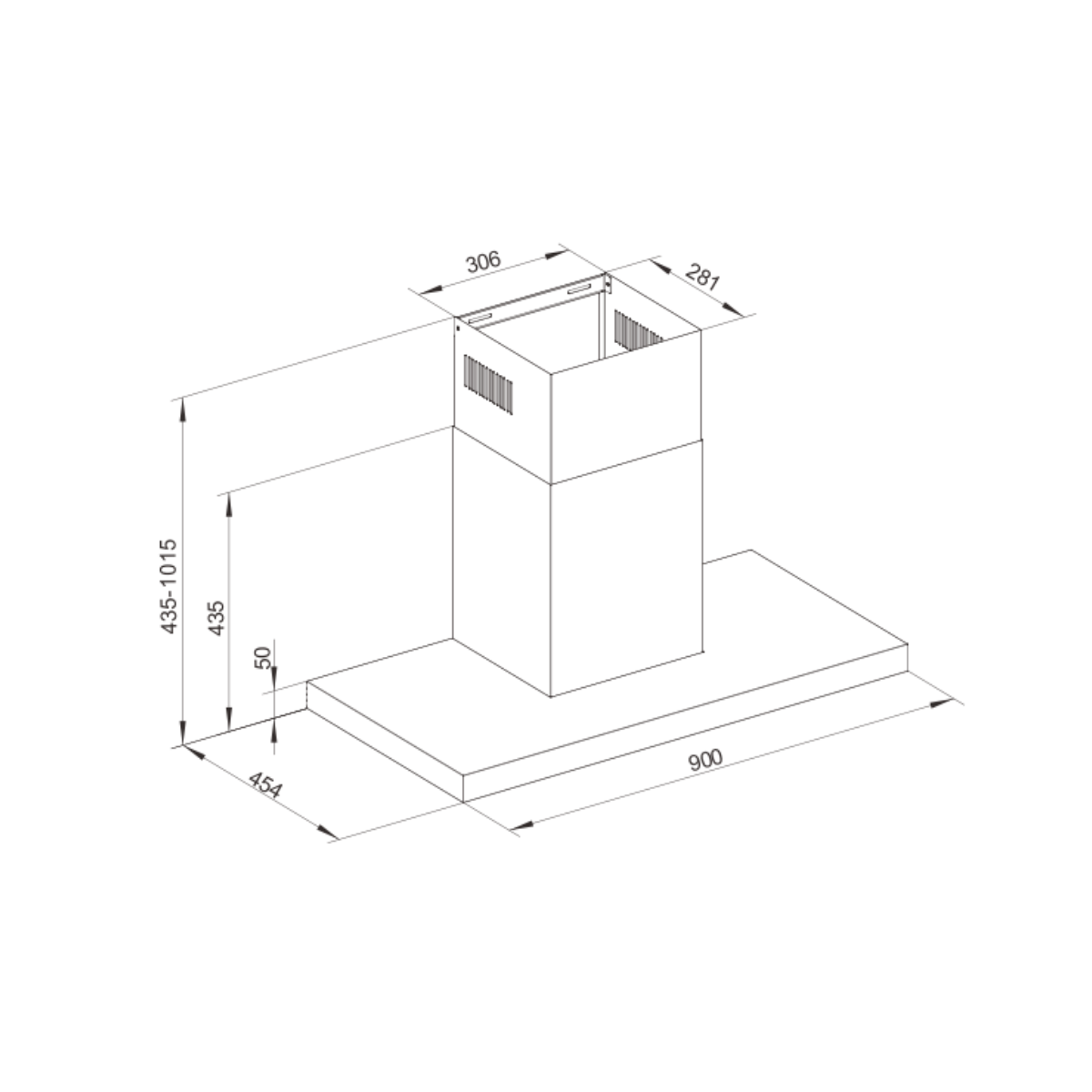 Electrolux ECT9744H - 90cm Chimney Hood