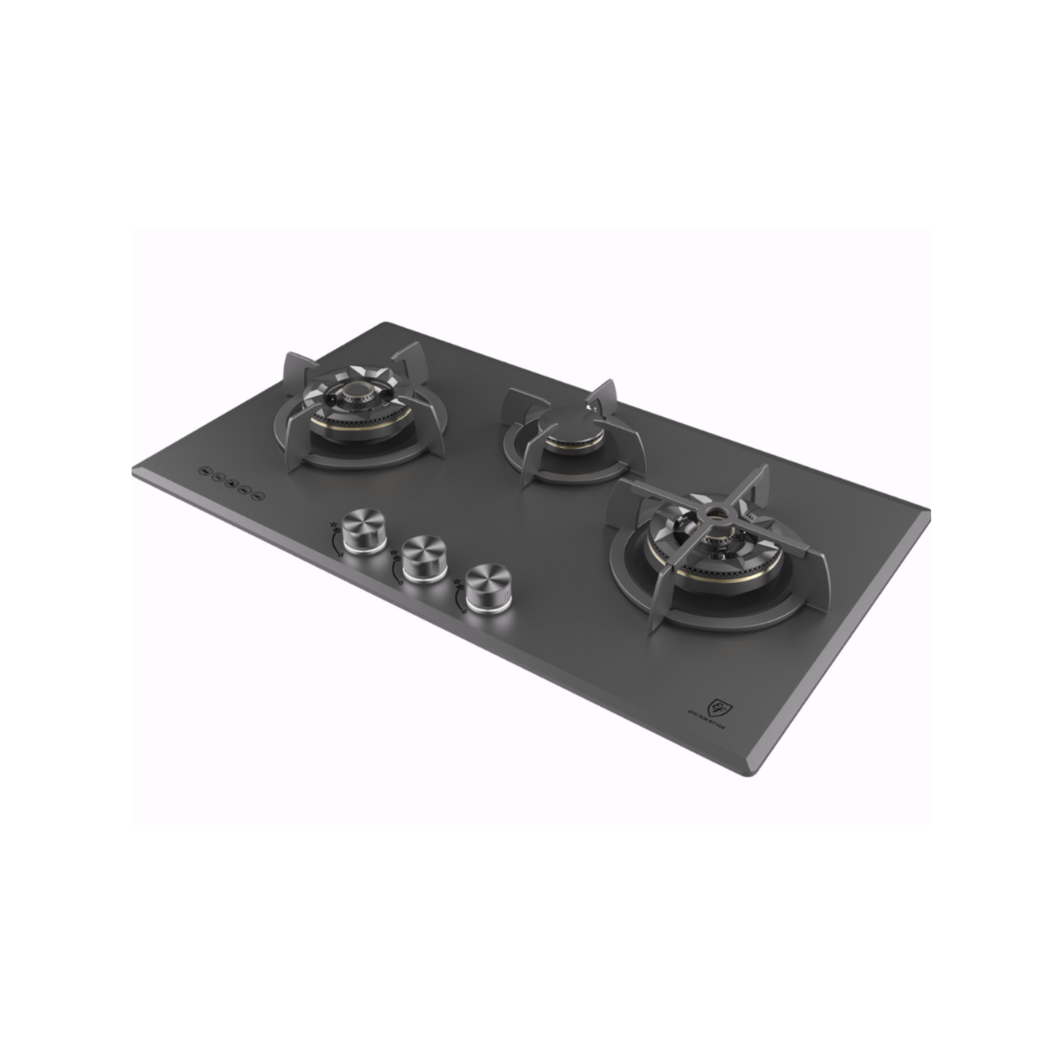 EF EFH7636WTVGB MG - 78cm Matte Series Tempered Glass Gas Hob 3 Burners