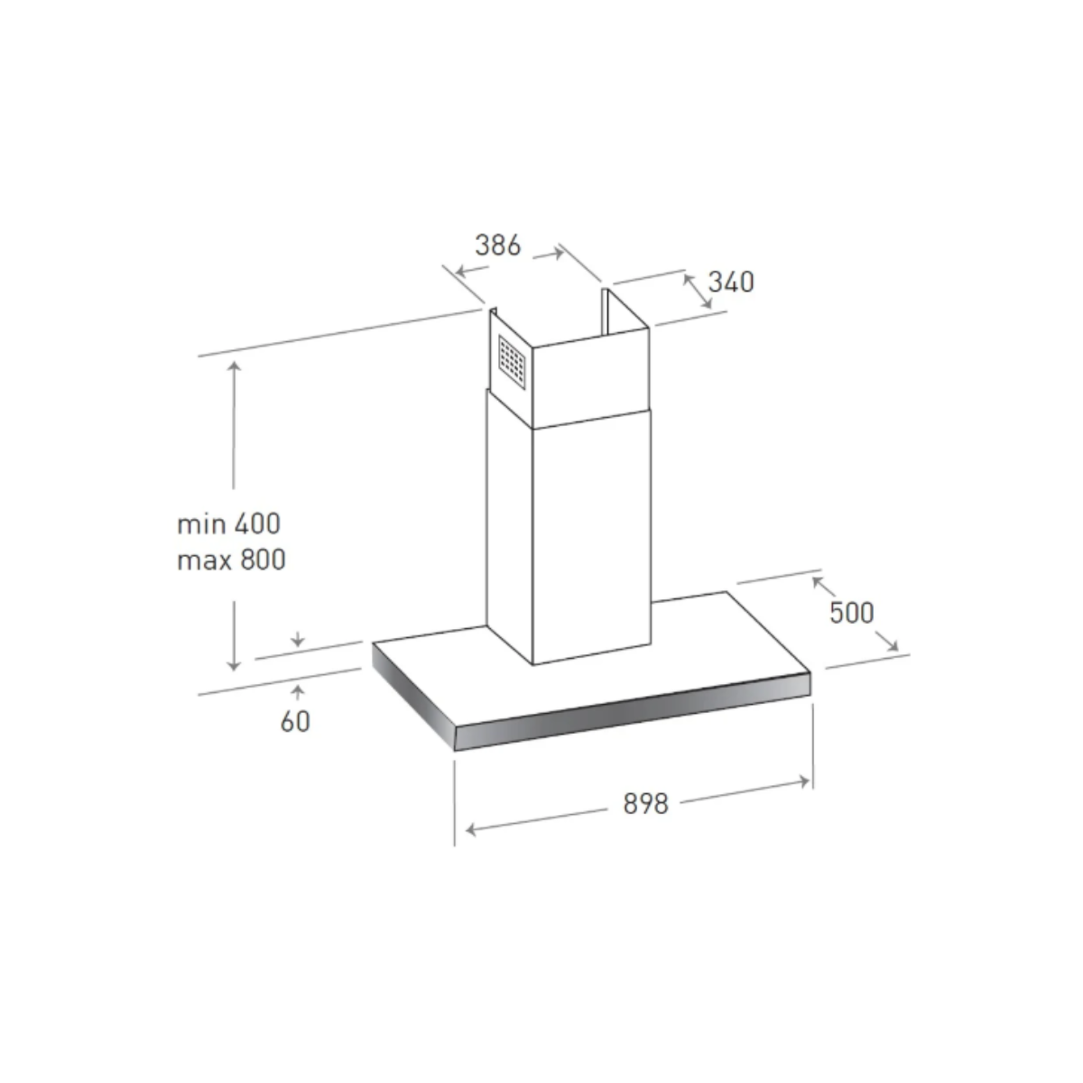 Mayer MMCH905 - 90cm Chimney Hood