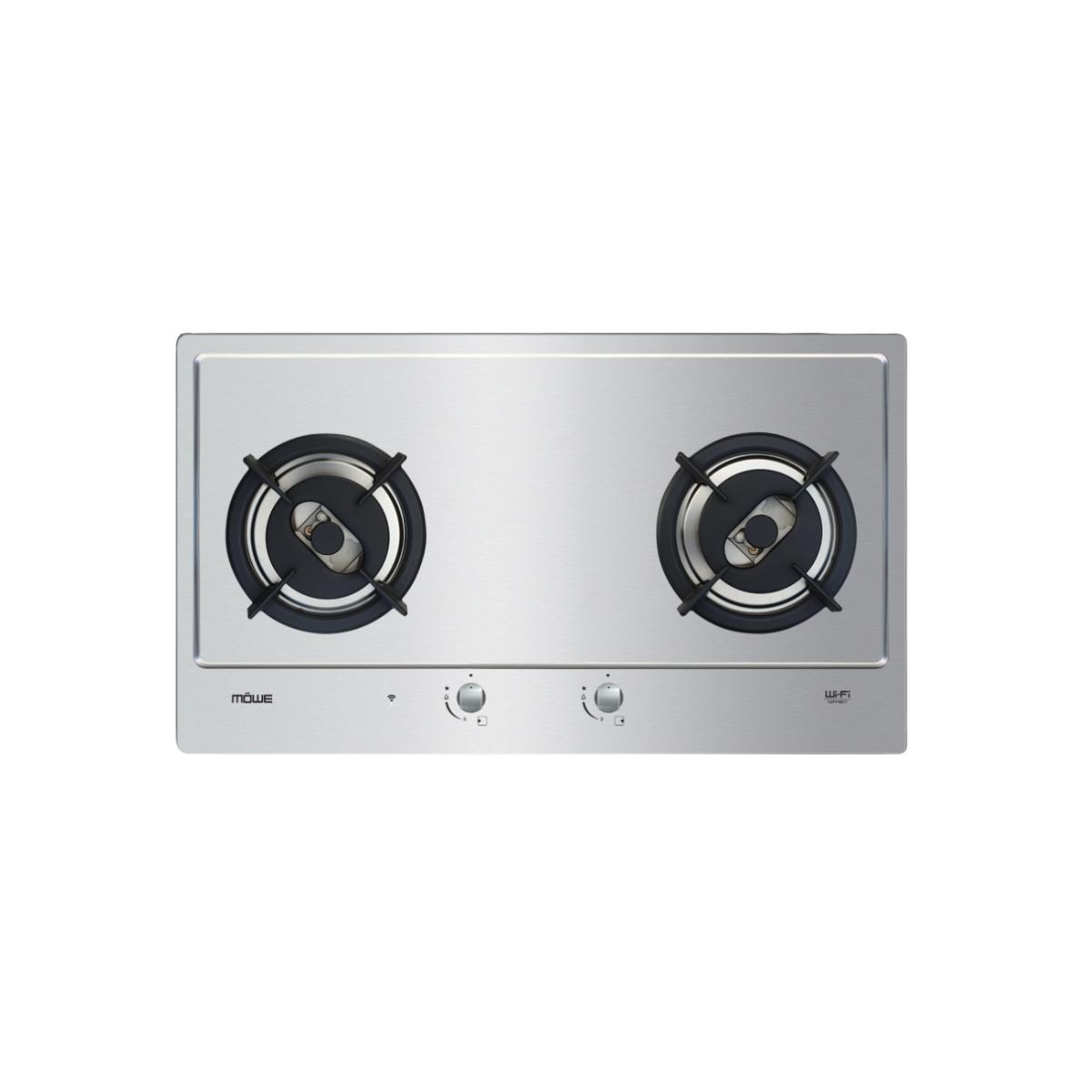 Möwe MW270S - 78cm Stainless Steel Gas Hob 2 Burners