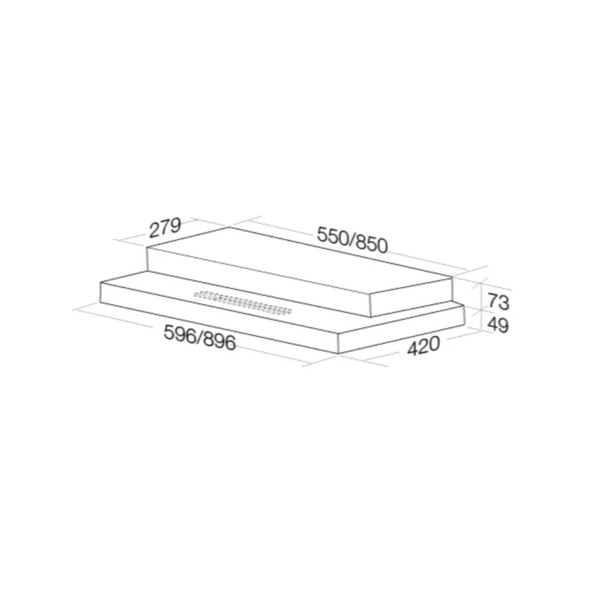 Aerogaz AZ-9100 - 90cm Slimline Hood