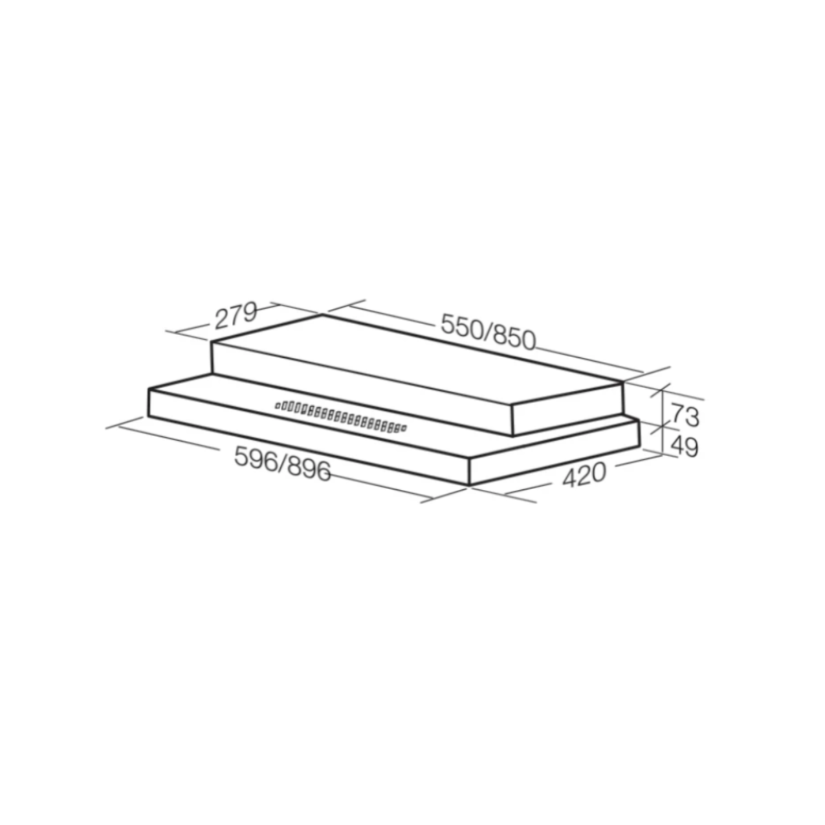 Aerogaz AZ-6100 - 60cm Slimline Hood
