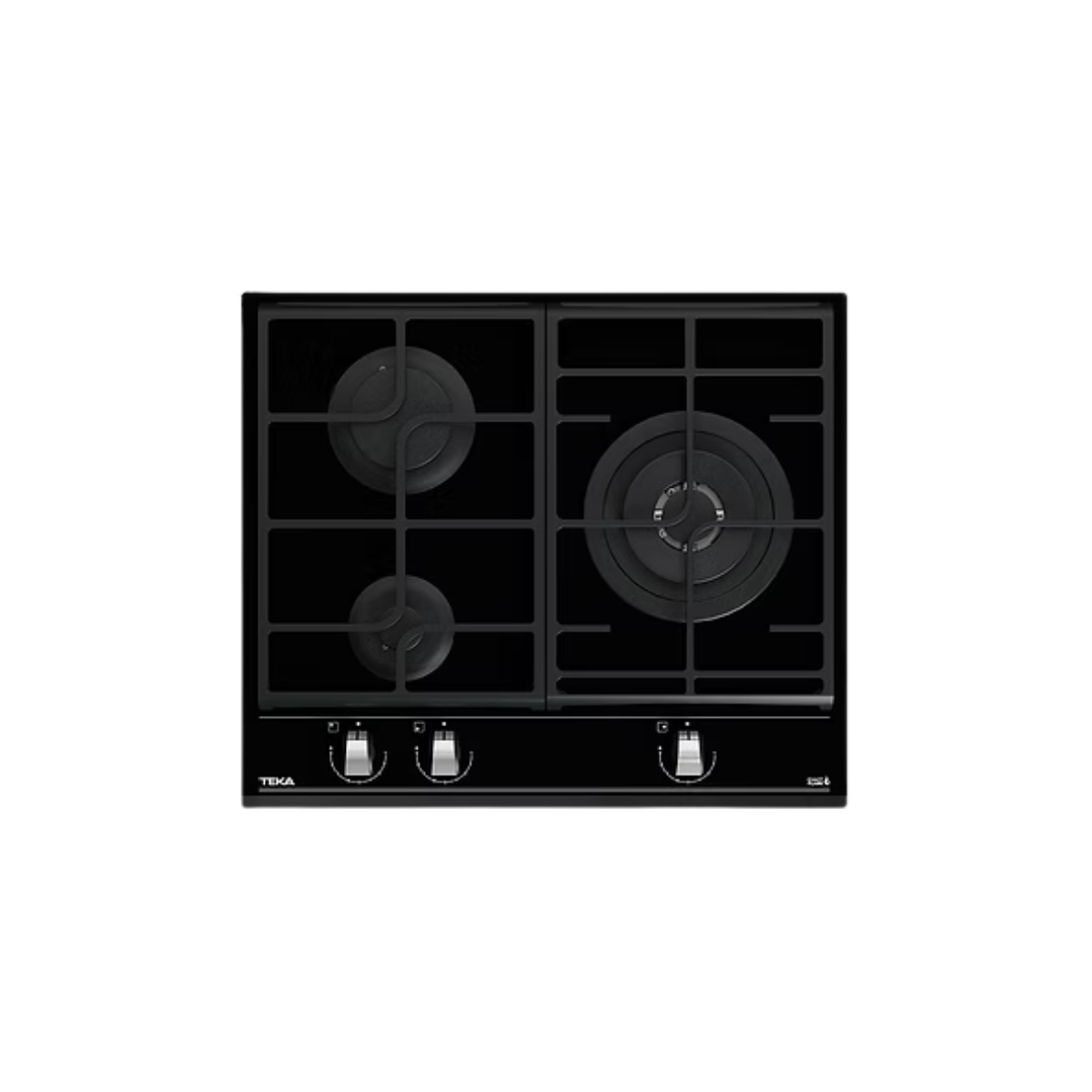 Teka GZC 63310 - 60cm Tempered Glass Gas Hob 3 Burners