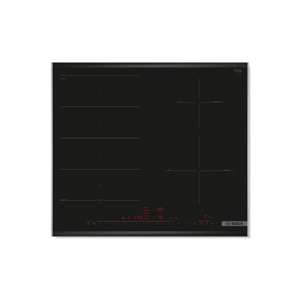 Bosch PXE675DC1E - 60cm Induction Hob 4 Burners
