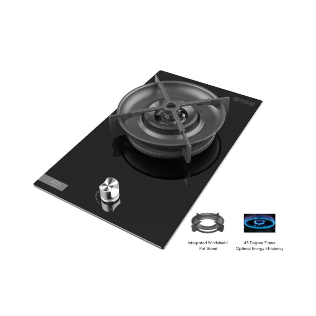 Turbo T6601GV - 31cm Built-In Glass Gas Hob 1 Burners