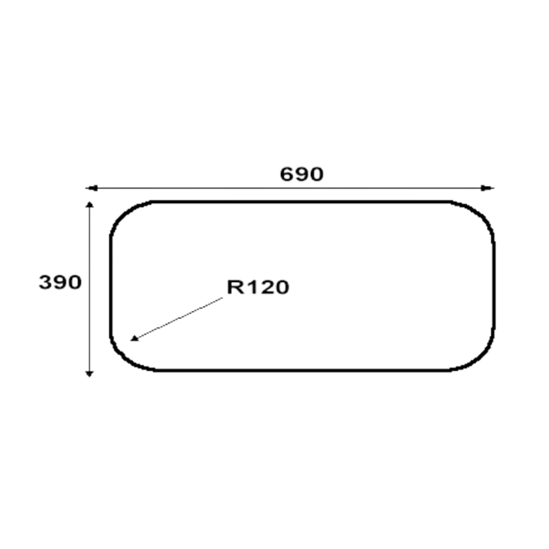 Turbo T883SSV - 88cm Built-In Stainless Steel Gas Hob 3 Burners