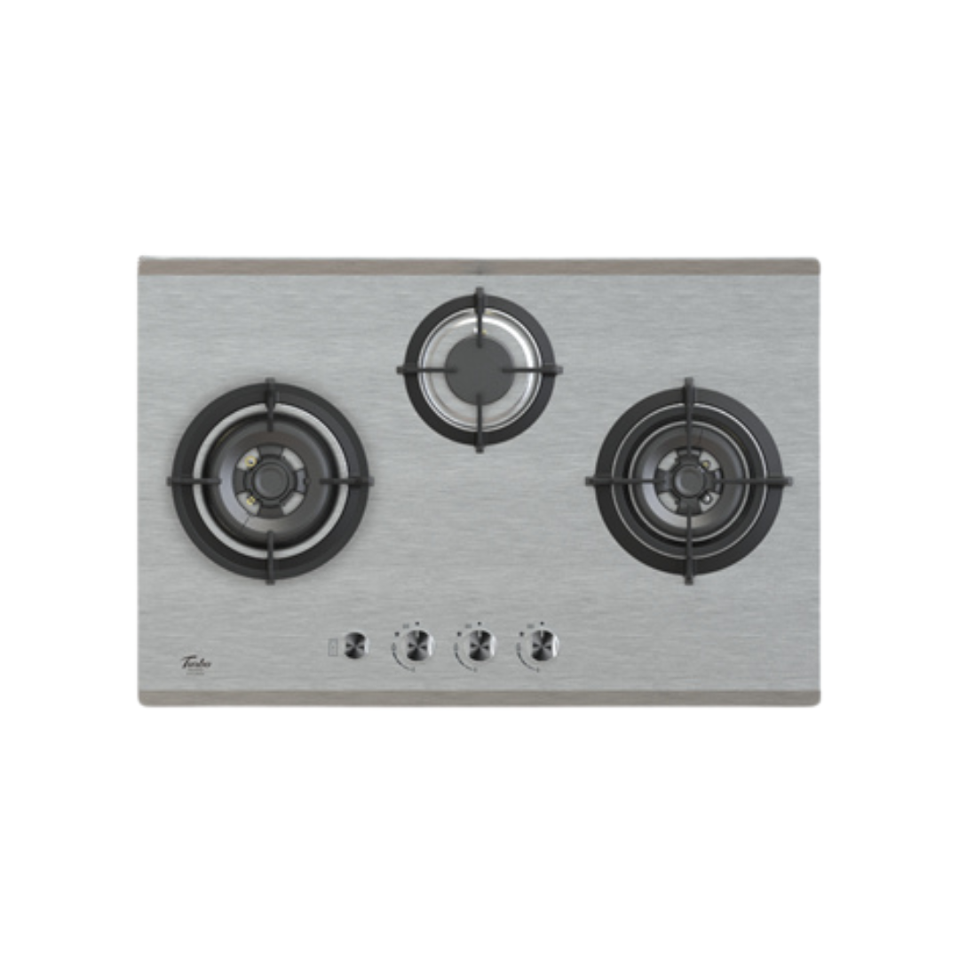 Turbo T773SSV  - 77cm Built-In Stainless Steel Gas Hob 3 Burners