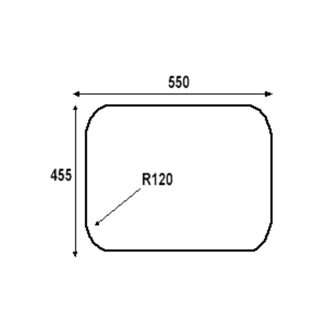 Turbo T702GV - 70cm Built-In Glass Gas Hob 2 Burners