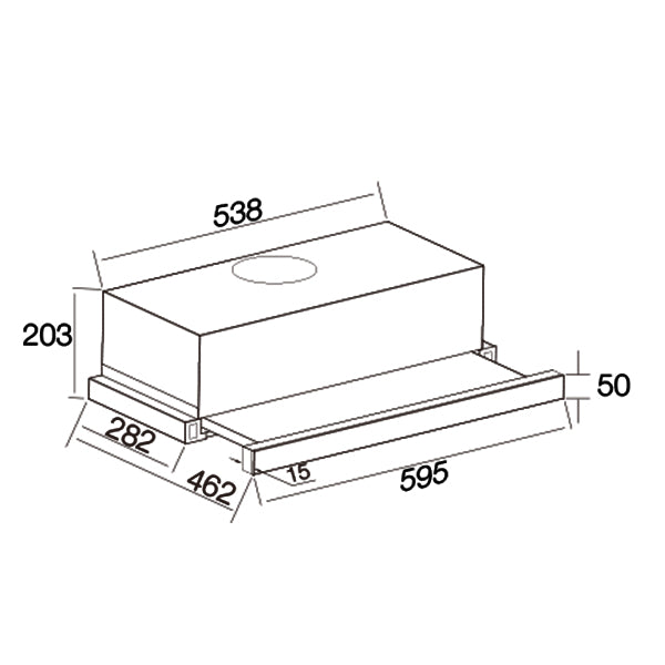 Aerogaz AZ-6500 - 60cm Telescopic Hood