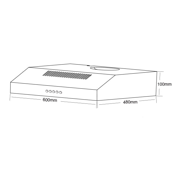 Aerogaz AZ-6880 - 60cm Slimline Hood