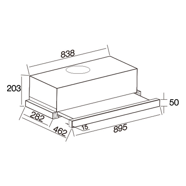 Aerogaz AZ-9500 - 90cm Telescopic Hood