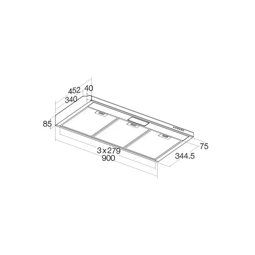 Aerogaz AZ-9980 - 90cm Slimline Hood