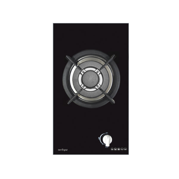 Aerogaz AZ-162F - 30cm Tempered Glass Hob 1 Burner