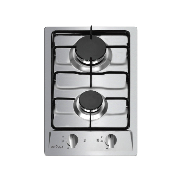 Aerogaz AZ-262SF - 30cm Stainless Steel Hob 2 Burners