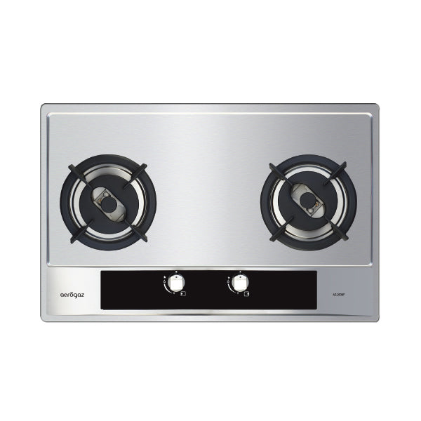 Aerogaz AZ-283SF - 80cm Stainless Steel Hob 2 Burners