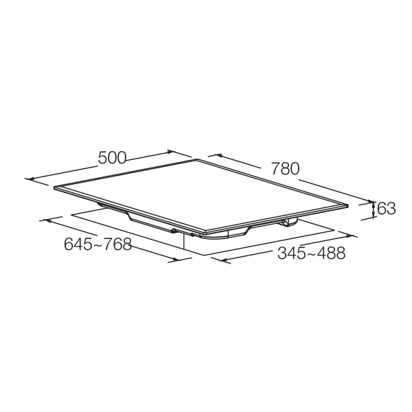 Aerogaz AZ-283SF - 80cm Stainless Steel Hob 2 Burners