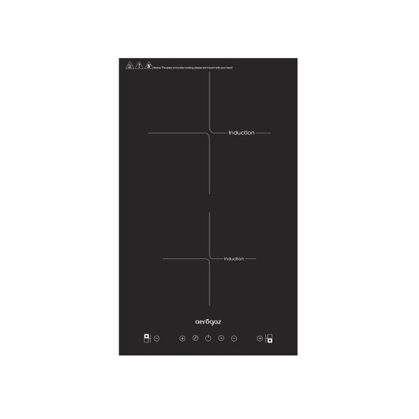 Aerogaz AZ-3328IC - 30cm Domino Induction Hob 2 Burners