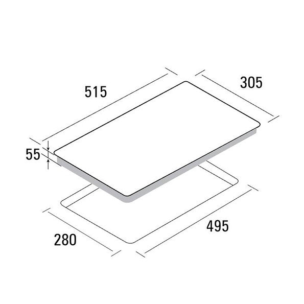 Aerogaz AZ-3328IC - 30cm Domino Induction Hob 2 Burners