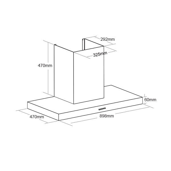 Aerogaz AZ-3502C - 90cm Chimney Hood