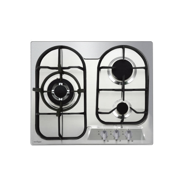 Aerogaz AZ-370SF - 60cm Stainless Steel Hob 3 Burners