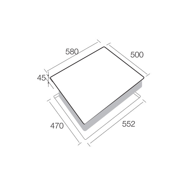 Aerogaz AZ-370SF - 60cm Stainless Steel Hob 3 Burners