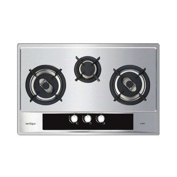 Aerogaz AZ-383SF - 80cm Stainless Steel Hob 3 Burners