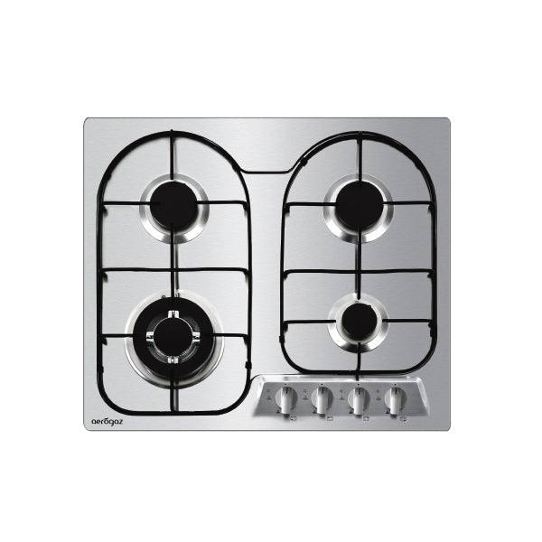 Aerogaz AZ-470SF - 60cm Stainless Steel Hob 4 Burners