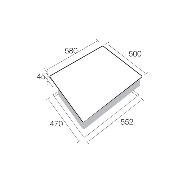 Aerogaz AZ-470SF - 60cm Stainless Steel Hob 4 Burners