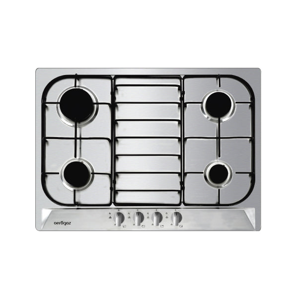 Aerogaz AZ-473SF - 70cm Stainless Steel Hob 4 Burners