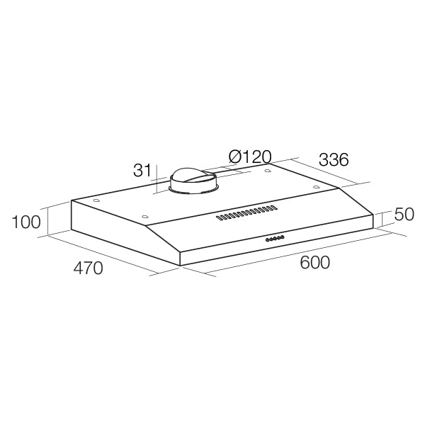 Aerogaz AZ-6009 - 60cm Slimline Hood