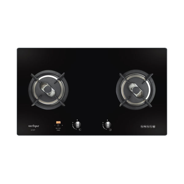 Aerogaz AZ-720FT - 70cm Tempered Glass Hob 2 Burners