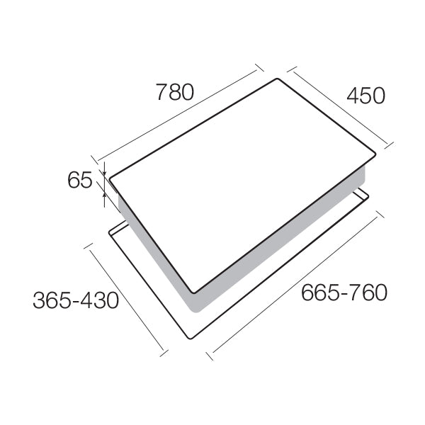 Aerogaz AZ-720FT - 70cm Tempered Glass Hob 2 Burners