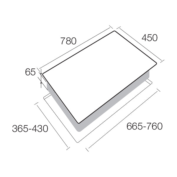 Aerogaz AZ-720SF - 70cm Stainless Steel Hob 2 Burners