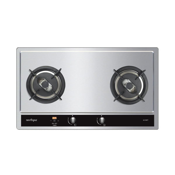 Aerogaz AZ-720SFT - 70cm Stainless Steel Hob 2 Burners