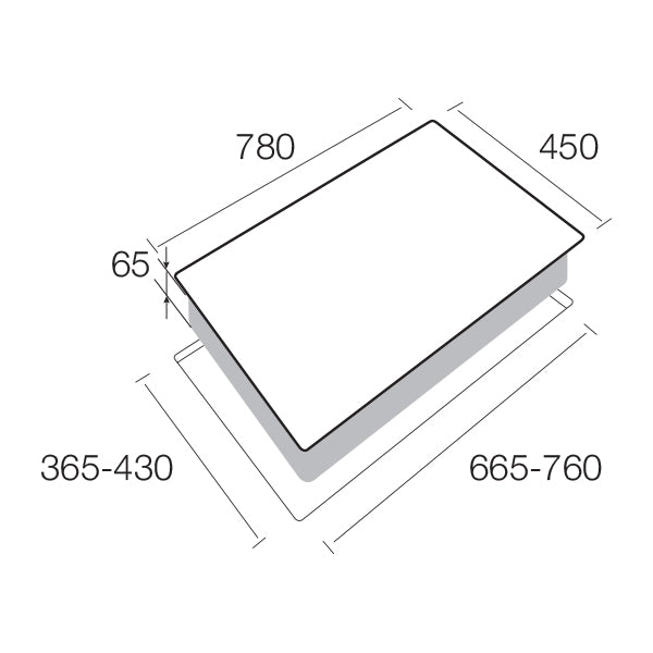 Aerogaz AZ-730FT - 80cm Tempered Glass Hob 3 Burners