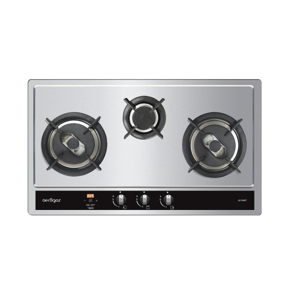 Aerogaz AZ-730SFT - 80cm Stainless Steel Hob 3 Burners