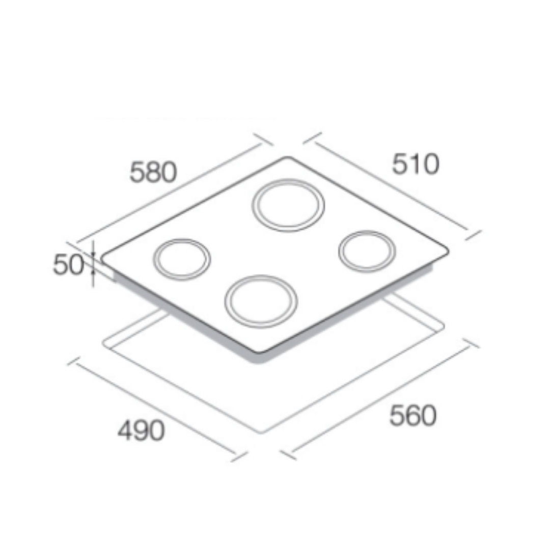 Aerogaz AZ-7428IC - 60cm Induction Hob 4 Burners