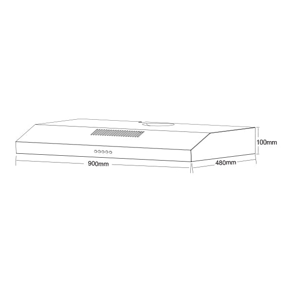 Aerogaz AZ-9880/AZ-9881 - 90cm Slimline Hood