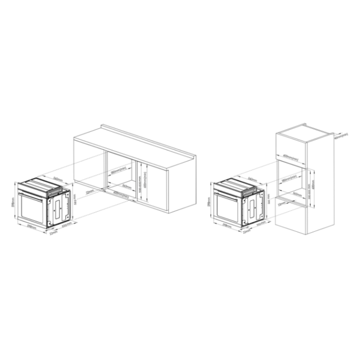 Tecno TBO 7511 WF - 75L 11 Functions Built-In Oven