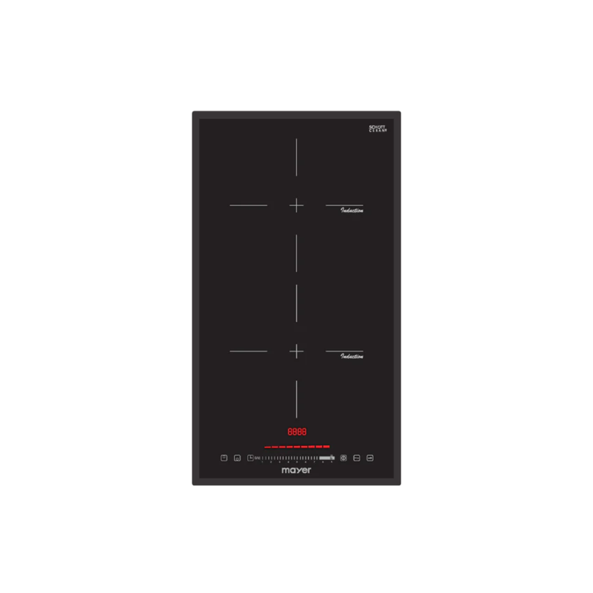 Mayer MMIH30CS - 30cm Domino Induction Hob 2 Burners