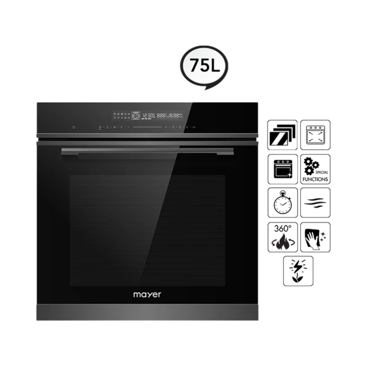 Mayer MMDO13CS - 75L 13 Functions Built-In Oven with Cavity Cooling System