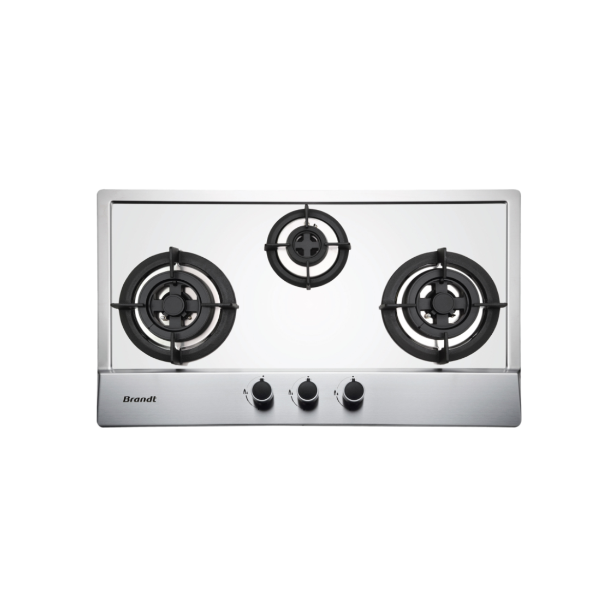 Brandt TG1783XPB / XLB - 75cm Stainless Steel Gas Hob 3 Burners