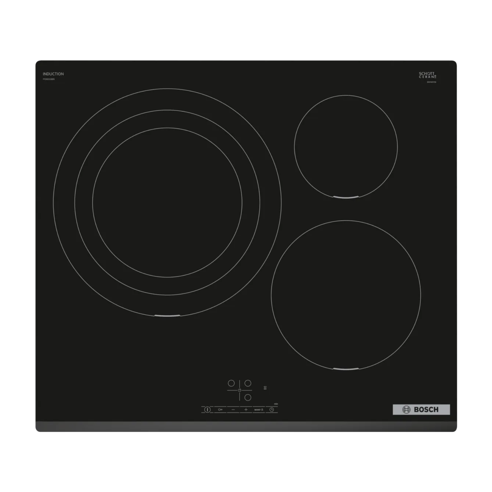 BOSCH PID631BB5E- 60cm Induction Hob 3 Burners