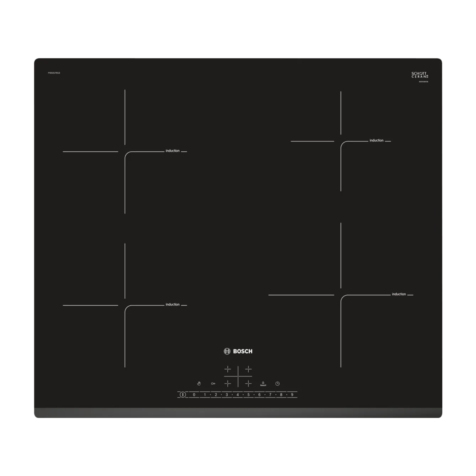 BOSCH PIE631FB1E - 60cm Induction Hob 4 Burners