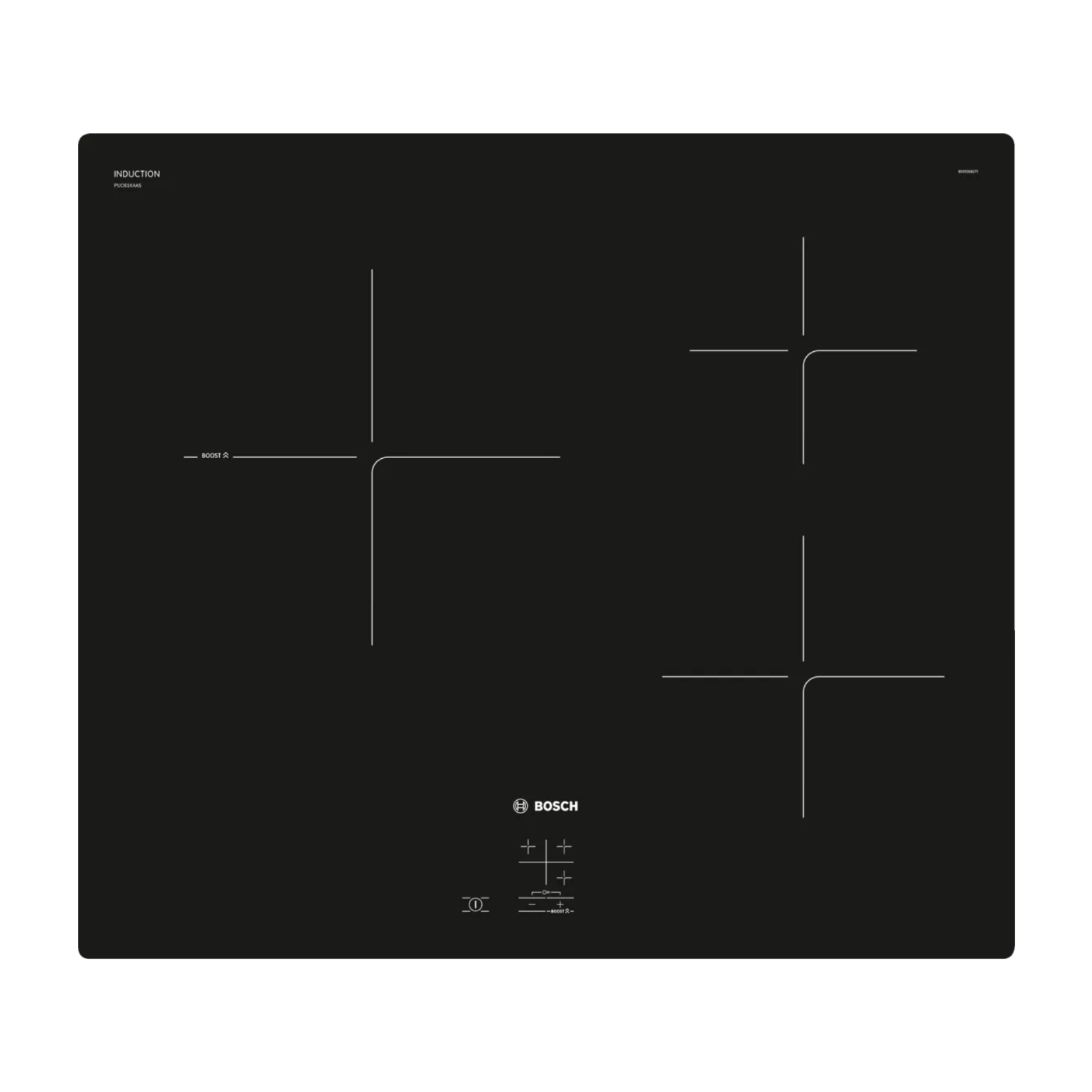 BOSCH PUC61KAA5E - 60cm Induction Hob 3 Burners