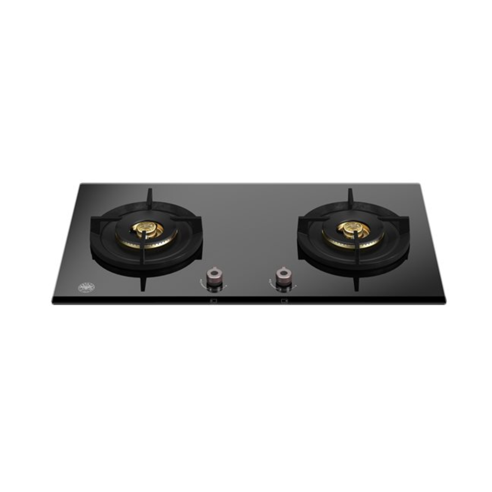 Bertazzoni P782BPROGNE - 78cm Tempered Glass Gas Hob 2 Burners