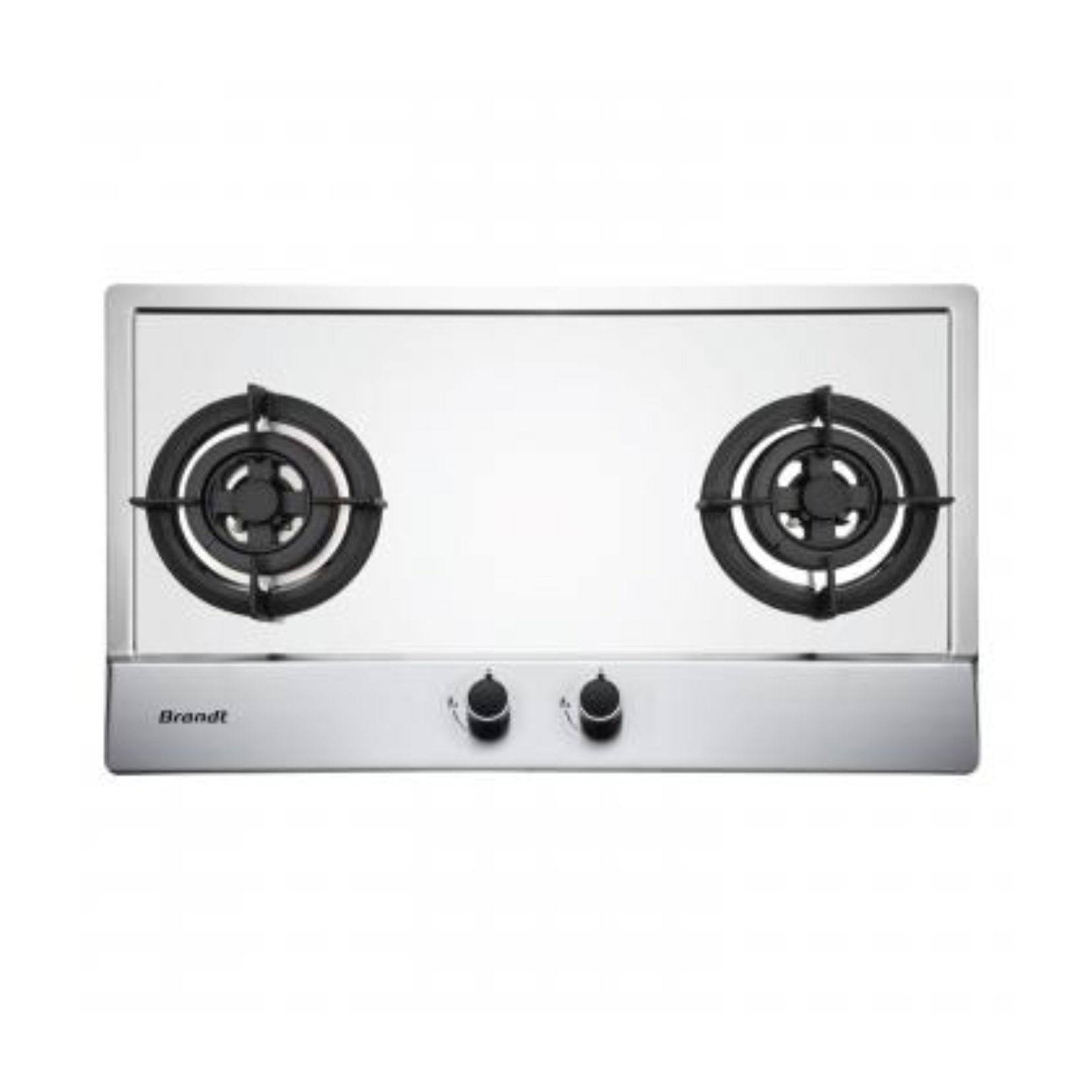 Brandt TG1782XPB - 80cm Stainless Steel Gas Hob 2 Burners